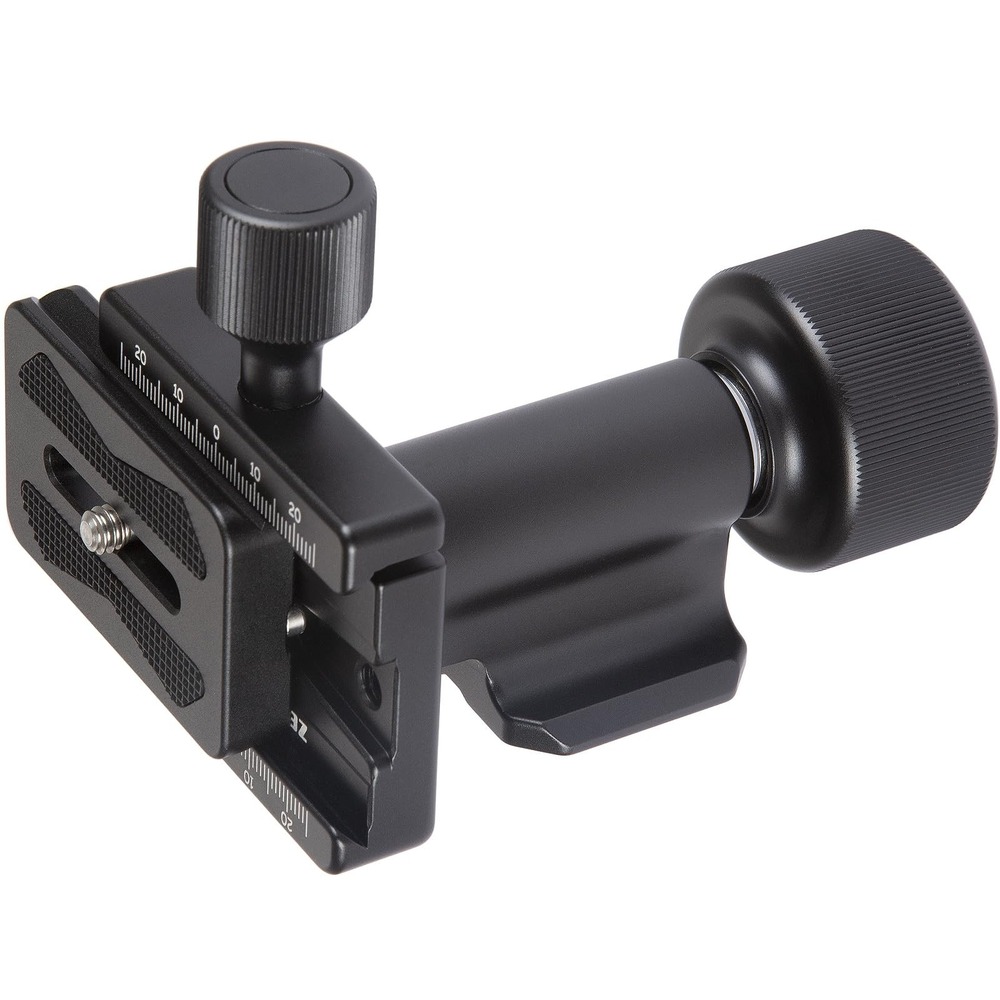 Zelnoox MonoGimbal Head for Monopod Tripod Side Tilt 3/8 Screw Mount Black